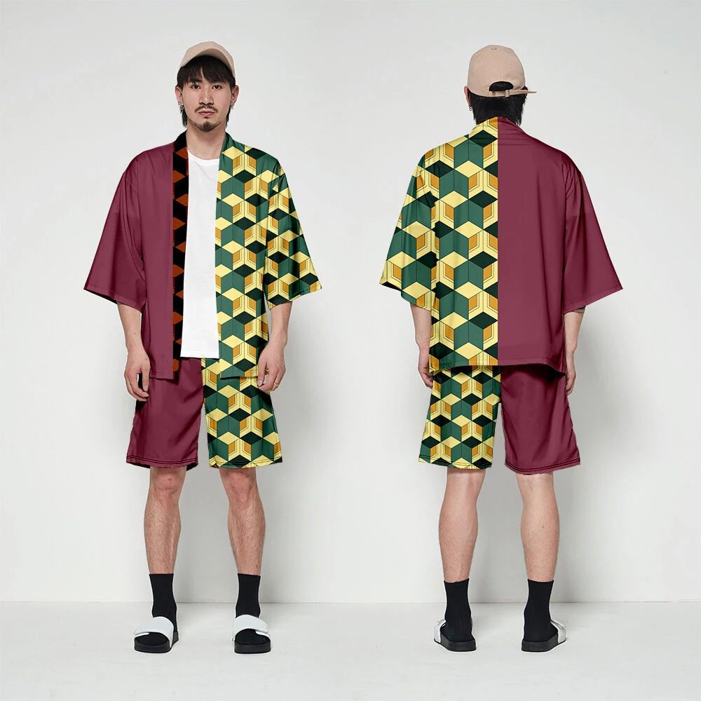 Hallowitch Costumes Giyu Tomioka Kimono And Shorts Demon Slayer Costume 4 Hallowitch Costumes Giyu Tomioka Kimono And Shorts Demon Slayer Costume