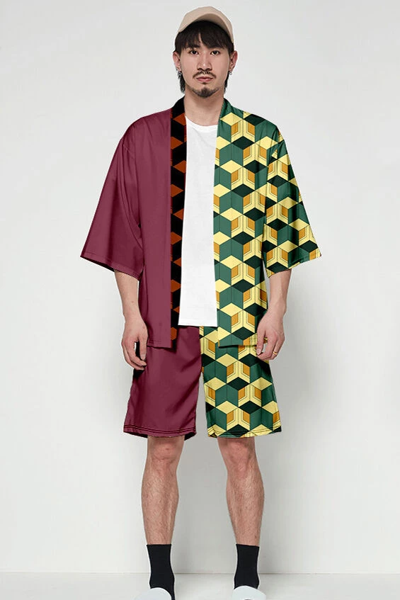 Hallowitch Costumes Giyu Tomioka Kimono And Shorts Demon Slayer Costume 3 Hallowitch Costumes Giyu Tomioka Kimono And Shorts Demon Slayer Costume