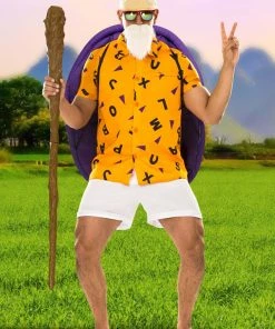 Hallowitch Costumes Dragon Ball Z Master Roshi Men's Costume