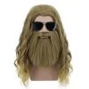Hallowitch Costumes Men's Fat Thor Wig And Beard Costume 1 Hallowitch Costumes Men's Fat Thor Wig And Beard Costume