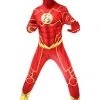 Hallowitch Costumes Boys' The Flash Bodysuit Costume Cosplay For Kid And Adult