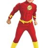 Hallowitch Costumes Boys' The Flash Muscle Chest Costume For Kids