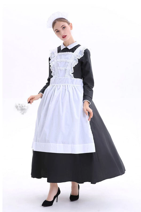 Hallowitch Costumes Womens Traditional French Maid Costume Women's 5 Hallowitch Costumes Womens Traditional French Maid Costume Women's