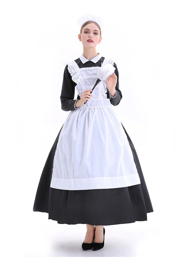 Hallowitch Costumes Womens Traditional French Maid Costume Women's 3 Hallowitch Costumes Womens Traditional French Maid Costume Women's