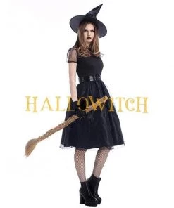 Hallowitch Costumes Women's Halloween Witch Dress And Hat Costume For Adults
