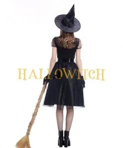 Hallowitch Costumes Women's Halloween Witch Dress And Hat Costume For Adults