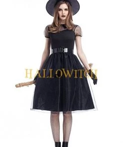 Hallowitch Costumes Women's Halloween Witch Dress And Hat Costume For Adults