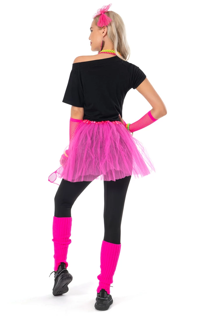 Hallowitch Costumes Women's 80s Costume For Women Lip Print 4 Hallowitch Costumes Women's 80s Costume For Women Lip Print