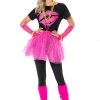 Hallowitch Costumes Women's 80s Costume For Women Lip Print