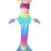 Hallowitch Costumes Mermaid Tail For Swimming Girls - Rose Girls' 1 Hallowitch Costumes Mermaid Tail For Swimming Girls - Rose Girls'