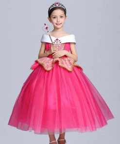 Hallowitch Costumes Sleeping Beauty Princess Aurora Dress Costume For Kids Girls'