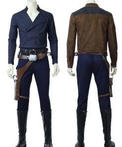 Hallowitch Costumes Han Solo Cosplay Costume Outfit Men's