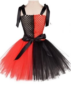 Hallowitch Costumes Harley Quinn Jester Tutu Dress For Baby, Toddler And Kids Girls