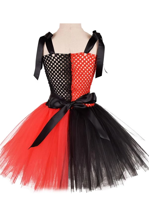 Hallowitch Costumes Harley Quinn Jester Tutu Dress For Baby, Toddler And Kids Girls 4 Hallowitch Costumes Harley Quinn Jester Tutu Dress For Baby, Toddler And Kids Girls
