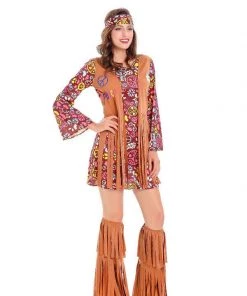 Hallowitch Costumes Hippie Costume Set For Adult