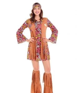 Hallowitch Costumes Hippie Costume Set For Adult
