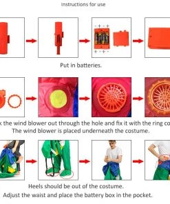 Hallowitch Costumes Inflatable Alien Costume For Adult And Kids