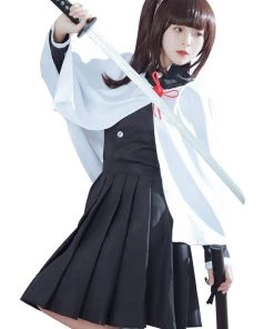 Hallowitch Costumes Girls' Demon Slayer Kanao Tsuyuri Costume For Adult And Kids