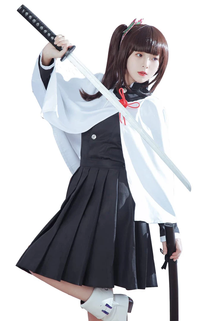 Hallowitch Costumes Girls' Demon Slayer Kanao Tsuyuri Costume For Adult And Kids 3 Hallowitch Costumes Girls' Demon Slayer Kanao Tsuyuri Costume For Adult And Kids