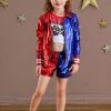 Hallowitch Costumes Harley Quinn Cosplay Costume For Kids Girls Girls' 2 Hallowitch Costumes Harley Quinn Cosplay Costume For Kids Girls Girls'