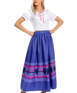 Hallowitch Costumes Encanto Luisa Madrigal Dress Costume For Adults And Kids 2-Piece Girls'