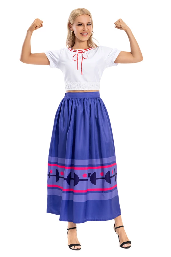 Hallowitch Costumes Encanto Luisa Madrigal Dress Costume For Adults And Kids 2-Piece Girls' 3 Hallowitch Costumes Encanto Luisa Madrigal Dress Costume For Adults And Kids 2-Piece Girls'