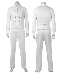 Hallowitch Costumes Moon Knight Costume Steven Grant White Suit For Adult Boys'