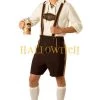 Hallowitch Costumes Men's German Beer Fest Oktoberfest Lederhosen Kostüm, Traditional Bavarian Adult Costume