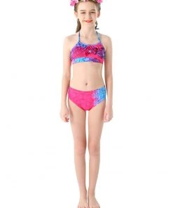 Hallowitch Costumes Mermaid Tail For Swimming Girls - Rose Girls'