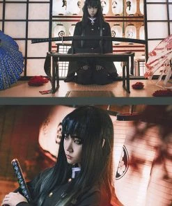 Hallowitch Costumes Demon Slayer Muichirou Tokitou Cosplay Costume Adult Women's 9 Hallowitch Costumes Demon Slayer Muichirou Tokitou Cosplay Costume Adult Women's