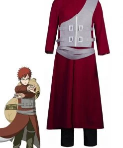 Hallowitch Costumes Men's Cosplay Naruto Gaara Costume Set For Adult