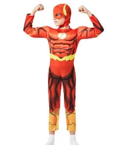 Hallowitch Costumes DC New Flash Bodysuit Costume For Kids