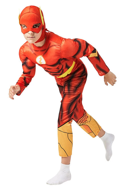 Hallowitch Costumes DC New Flash Bodysuit Costume For Kids 4 Hallowitch Costumes DC New Flash Bodysuit Costume For Kids