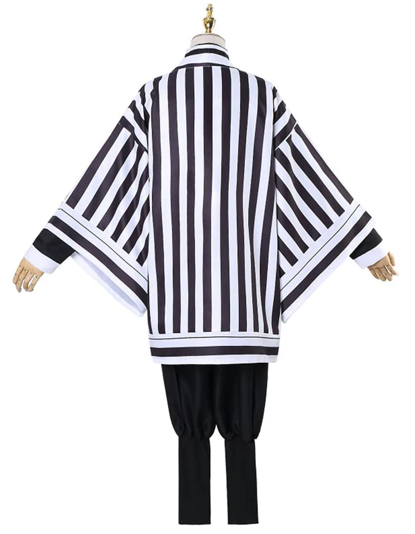 Hallowitch Costumes Obanai Iguro Cosplay Demon Killer Vanquisher Costume Kimono For Adult Men's 5 Hallowitch Costumes Obanai Iguro Cosplay Demon Killer Vanquisher Costume Kimono For Adult Men's