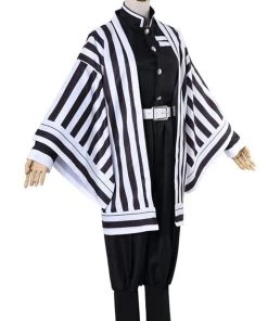 Hallowitch Costumes Obanai Iguro Cosplay Demon Killer Vanquisher Costume Kimono For Adult Men's