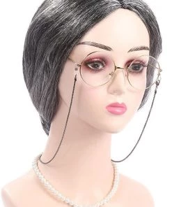 Hallowitch Costumes Women's Old Lady Wig Costume