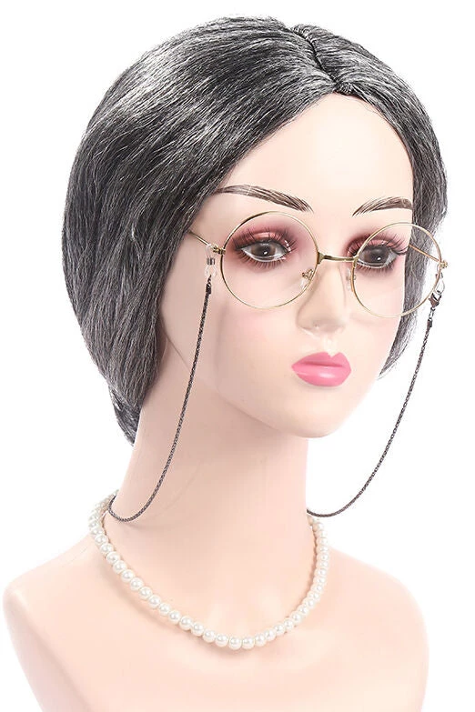 Hallowitch Costumes Women's Old Lady Wig Costume 3 Hallowitch Costumes Women's Old Lady Wig Costume
