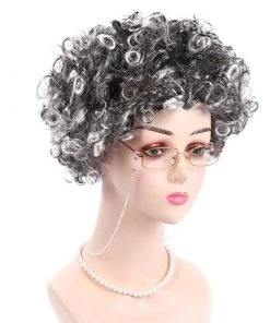 Hallowitch Costumes Women's Old Lady Wig Costume