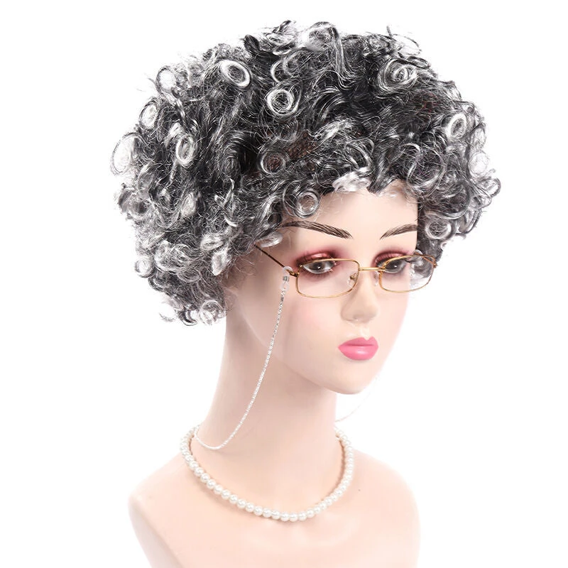 Hallowitch Costumes Women's Old Lady Wig Costume 4 Hallowitch Costumes Women's Old Lady Wig Costume
