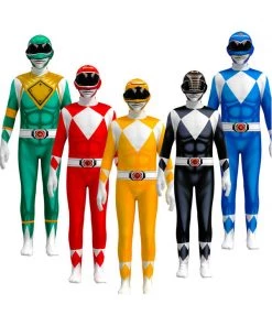Hallowitch Costumes Mighty Morphin Power Rangers Costume Suit For Kids Boys'