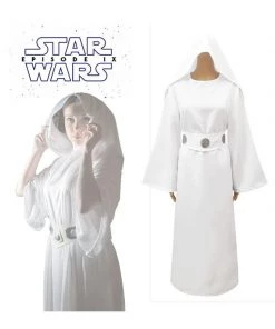 Hallowitch Costumes Star Wars Princess Leia White Dress Costume Women's