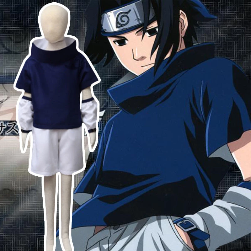 Hallowitch Costumes Cosplay Sasuke Uchiha Blue Sleeve Set Costume For Adult And Kids 3 Hallowitch Costumes Cosplay Sasuke Uchiha Blue Sleeve Set Costume For Adult And Kids