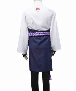 Hallowitch Costumes Men's Cosplay Sasuke Uchiha White Costume Set For Adult