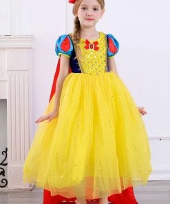 Hallowitch Costumes Snow White Princess Dress For Girls