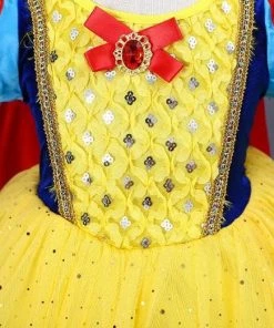 Hallowitch Costumes Snow White Princess Dress For Girls