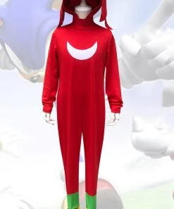 Hallowitch Costumes Knuckles The Echidna Costume-Sonic The Hedgehog Movie Costume For Kids