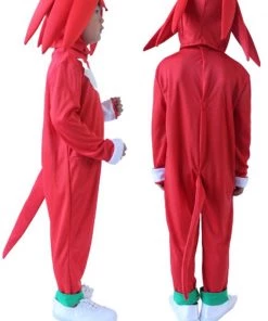 Hallowitch Costumes Boys' Knuckles The Echidna Costume For Kids-Sonic The Hedgehog