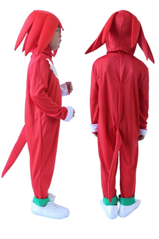 Hallowitch Costumes Boys' Knuckles The Echidna Costume For Kids-Sonic The Hedgehog 4 Hallowitch Costumes Boys' Knuckles The Echidna Costume For Kids-Sonic The Hedgehog