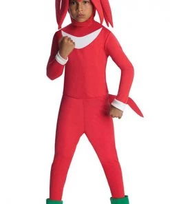 Hallowitch Costumes Boys' Knuckles The Echidna Costume For Kids-Sonic The Hedgehog