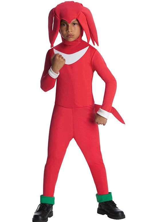 Hallowitch Costumes Boys' Knuckles The Echidna Costume For Kids-Sonic The Hedgehog 3 Hallowitch Costumes Boys' Knuckles The Echidna Costume For Kids-Sonic The Hedgehog